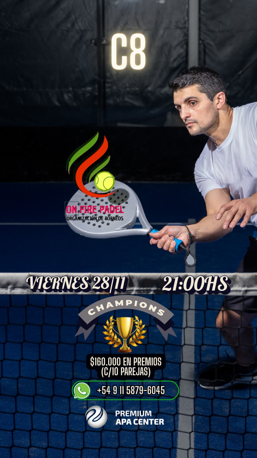 VIERNES 28/11- 21:30HS 8VA PREMIUM APA CENTER