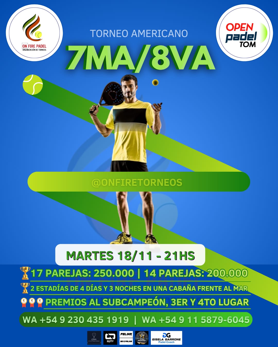MARTES 18-11 CAB 7/8 OPEN PADEL TOM 22;00