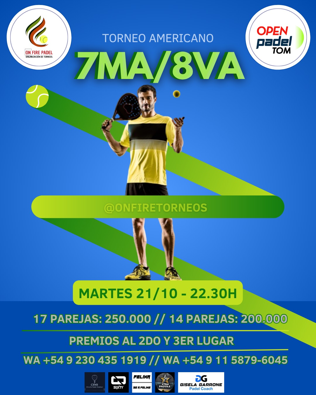 MARTES 7/8 OPEN PADEL TOM