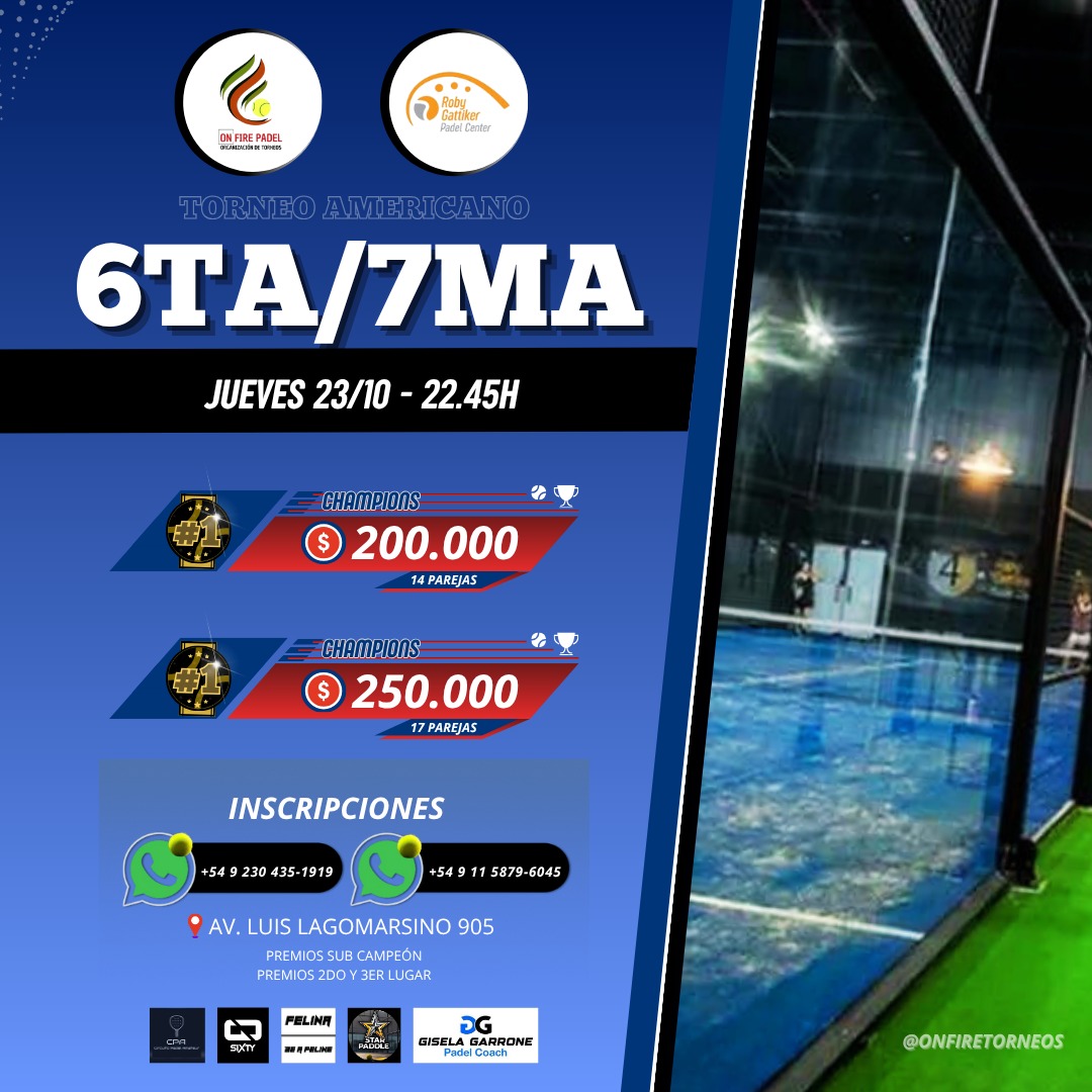 JUEVES GATIKER 22,45HS PILAR 6TA/7M