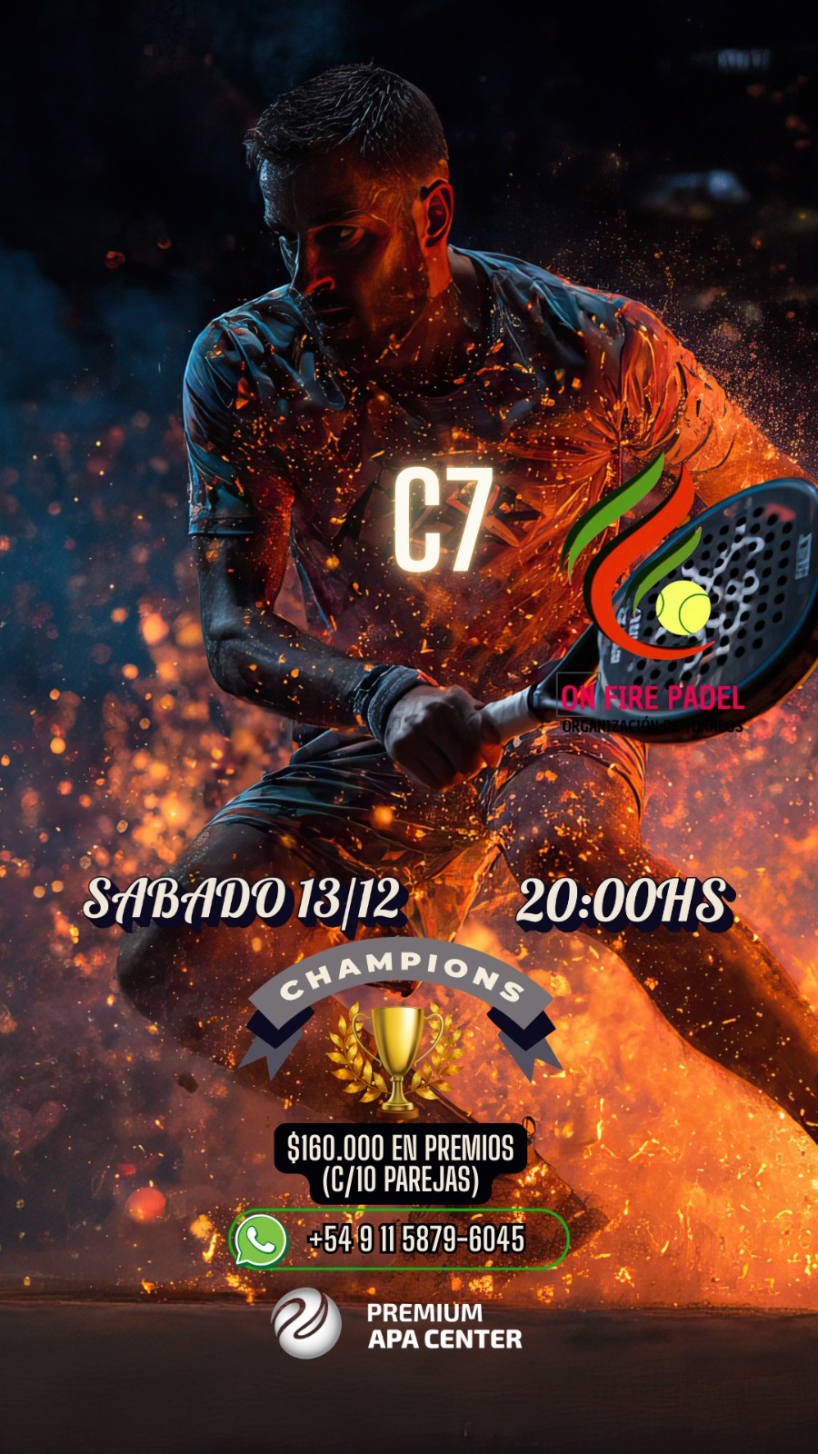 TORNEO AMERICANO 7MA CABALLEROS SÁBADO 13/12  20Hs