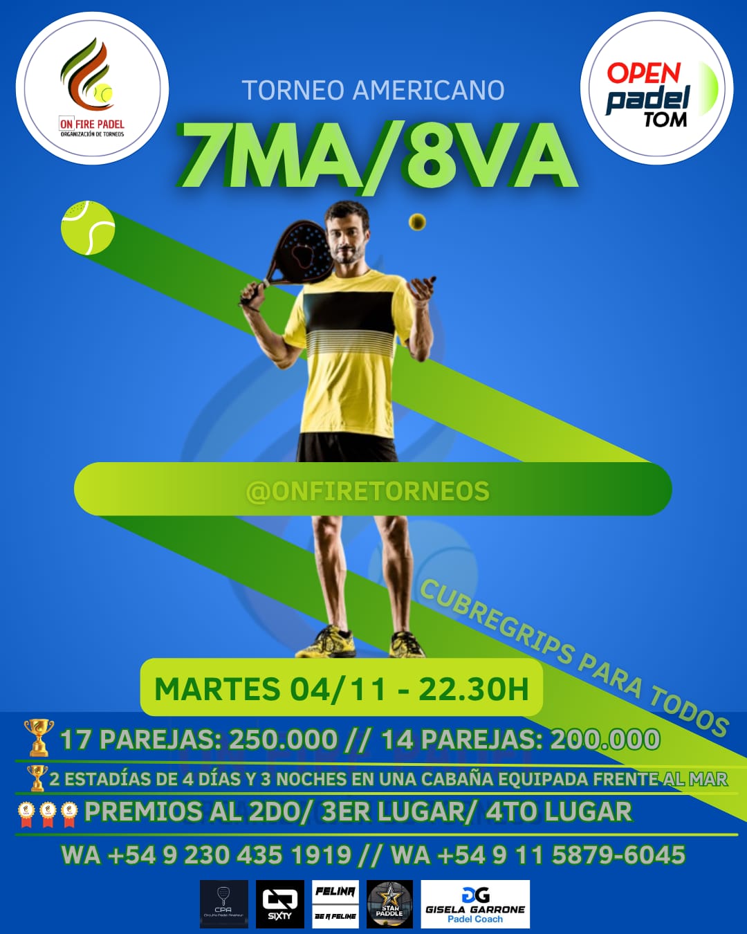 TORNEO AMERICANO 7MA/8VA CABALLEROS